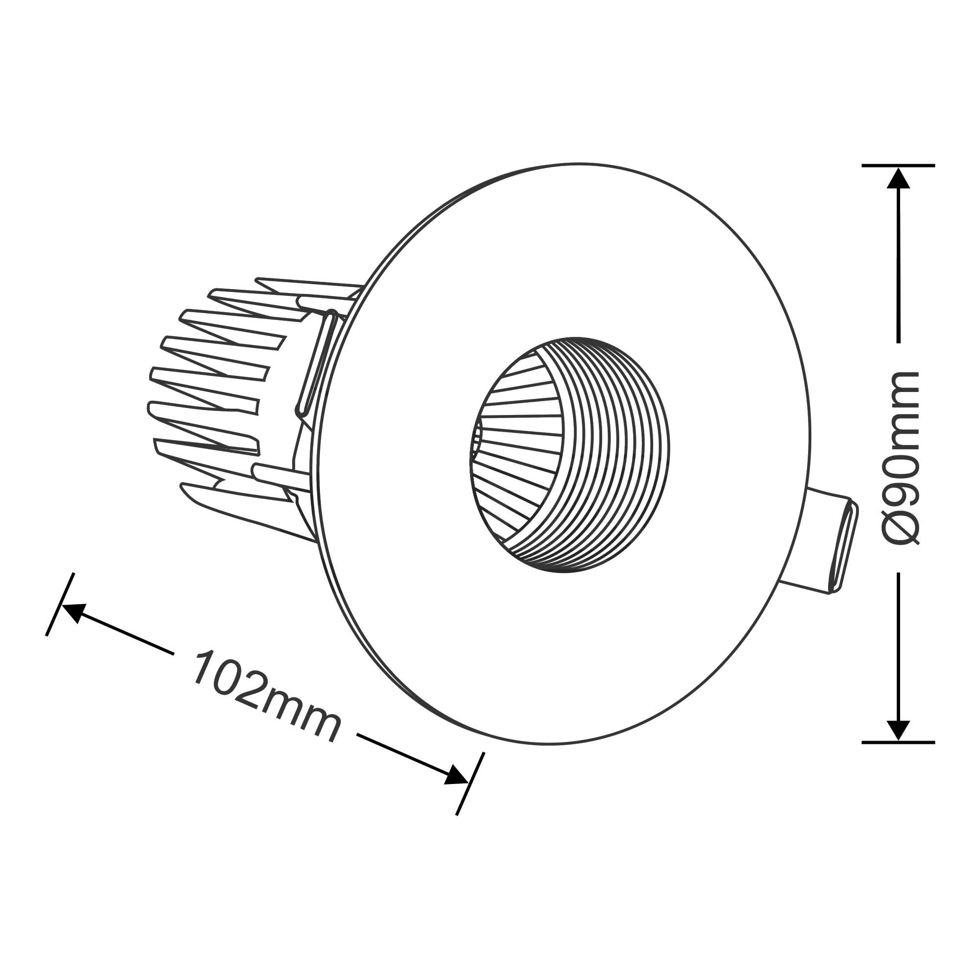 Boni 12 Recessed Ceiling Luminaires Dlux Round Recess Ceiling